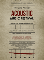 Acoustic Strings Flyer