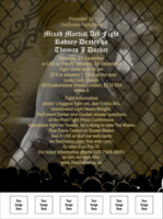 Mixed Martial Arts Green Flyer