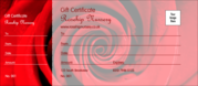 Red Rose Gift Certificate