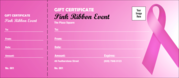 Pink Ribbon Gift Certificate