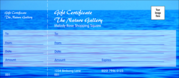 Nature Series - Blue Ocean Gift Certificate