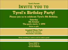 Sports Invitation 008