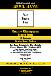 Sports Poster 001 in Black and Yellow
