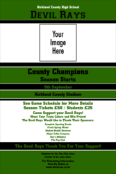 Sports Poster 001 in Green and Black