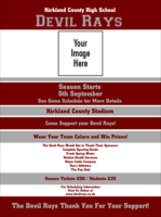 Sports Flyer 001 in Maroon and Silver