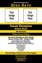 Sports Poster 002 in Black and Yellow