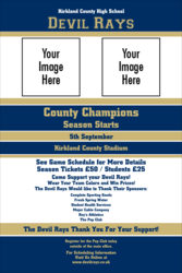 Sports Poster 002 in Blue and Gold