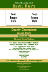 Sports Poster 002 in Green and Gold