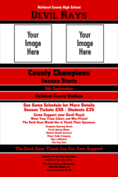 Sports Poster 002 in Red and Black