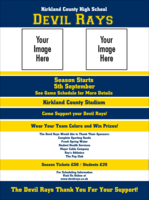 Sports Flyer 002 in Blue and Yellow