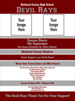 Sports Flyer 002 in Maroon and Silver