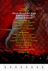 Mixed Martial Arts Red Poster