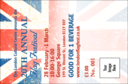 Union Flag 1 Drink Ticket