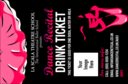 Dance Recital Drink Ticket