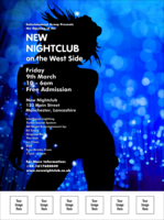 Nightclub Blue Flyer