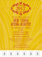 2012 Gold Semi-Formal Logo Flyer