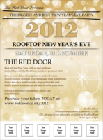 Gold Glitter Flyer With Place Holder Image