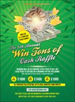 Cash Raffle Green Flyer