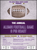 Football Purple Flyer