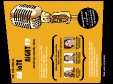 Comedy Retro Microphone Flyer