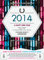 Year Neon Lights Flyer