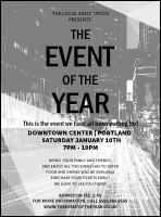 All Purpose Building and Streetlights Black and White  Flyer