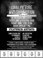 Galaxy Hip Hop Black and White Club Image Flyer