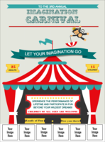 Carnival Monkey Logo Flyer