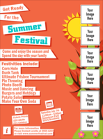 Summer Cut Paper Logo Flyer