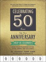 50th Anniversary Logo Flyer