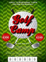 Golf Camp Logo Flyer