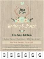 Flower Stag & Doe Logo Flyer