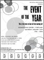 All Purpose Circles Black and White Image Flyer