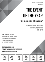 All Purpose  Corners Black and White Image Flyer