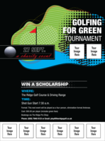 Golf Water Hazard Logo Flyer