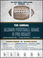 Football Blue Image Flyer