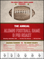 Football Red Image Flyer