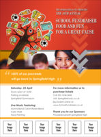 Fundraiser Education Logo Flyer