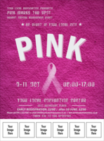 Breast Cancer Pink Ribbon Logo Flyer
