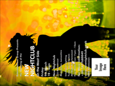 Nightclub Yellow Invitation