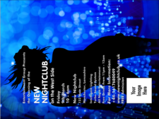 Nightclub Blue Invitation