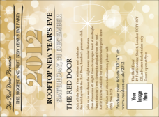 Gold Glitter Invitation