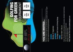 Golf Water Hazard Postcard