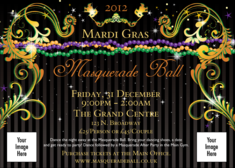 Mardi Gras Beads Postcard