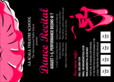 Dance Recital Postcard