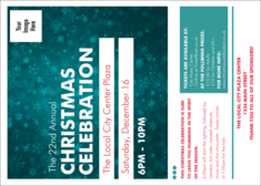 Holiday Snowflake Postcard