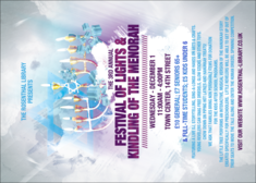 Hanukkah Abstract Postcard