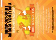 Volleyball Sun Rays Postcard