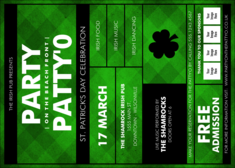 St. Patrick's Day Plaid Postcard