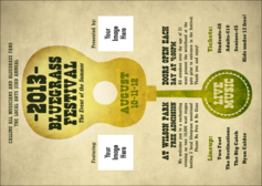 Guitar and Banjo Postcard